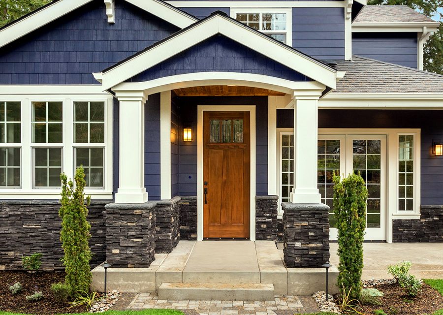 A well-kept two-story home